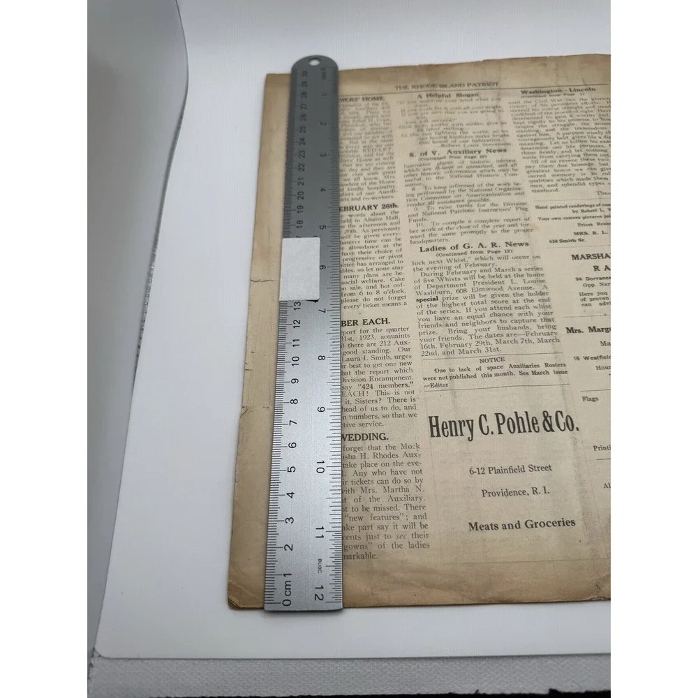 1924 The Rhode Island Patriot ~ Grand Army of the Republic Womens Relief Corps